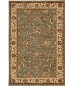 Nourison Home Living Treasures LI04 Green 5 ft. 6 in. X 8 ft. 3 in. Area Rug