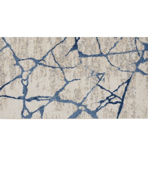 Calvin Klein River Flow Area Rug RFV05 Ivory Blue