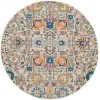 Nourison Passion - Psn01 Ivory Multicolor Area Rug 4 ft. X Round