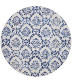 Nourison Whimsicle - Whs01 Ivory Navy Area Rug 8 ft. X Round