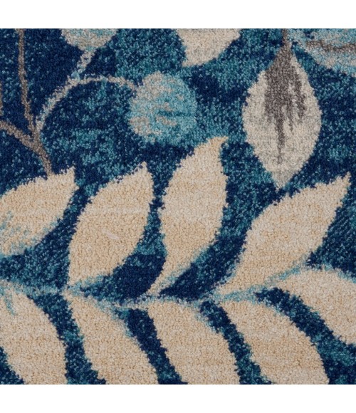 Nourison Tranquil Runner Area Rug TRA03-Navy