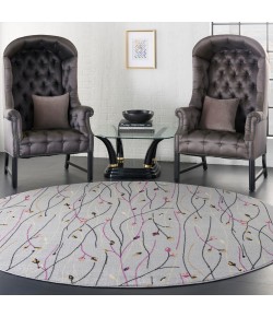 Nourison Grafix - Grf15 Grey Area Rug 8 ft. X Round