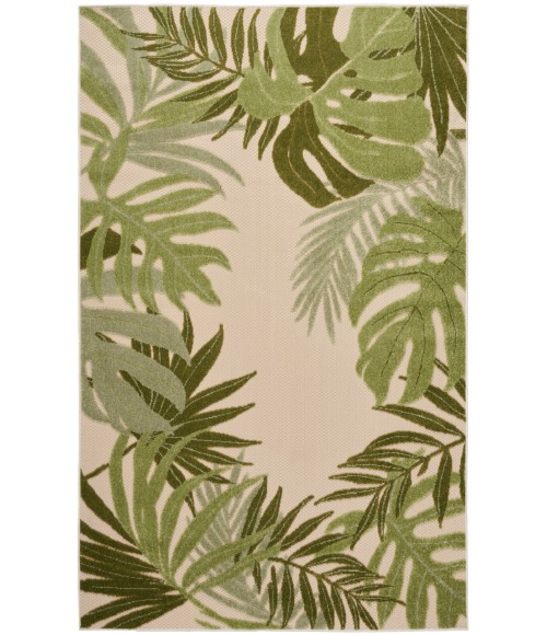 Nourison Aloha Ivory Green ALH40 3 ft. 6 in. X 5 ft. 6 in. Rectangle Rug