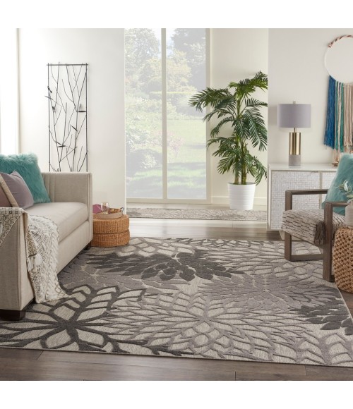Nourison ALOHA Area Rug Nourison Aloha Area Rug ALH05-Silver Grey