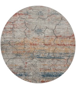 Nourison Rustic Textures - Rus11 Multicolor Area Rug 7 ft. 10 in. Round