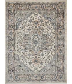 Nourison Quarry - Qua05 Ivory Grey Area Rug 7 ft. X 10 ft. Rectangle
