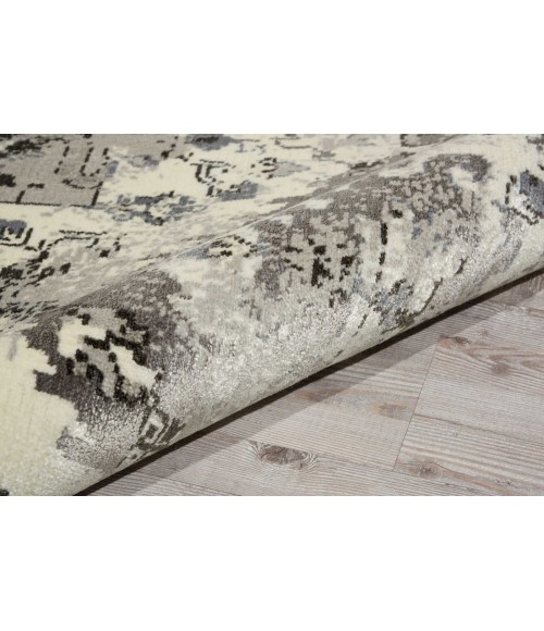 Nourison Twilight Round Area Rug TWI03 Ivory/Grey 8' Round