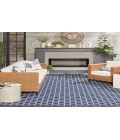 Nourison Reversible Indoor Outdoor Navy RVB01 8 ft. X 10 ft. Rectangle Rug
