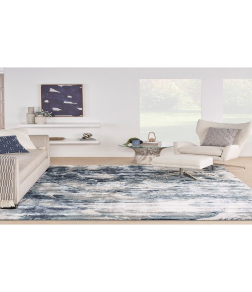Nourison American Manor Blue Ivory AMR03 7 ft. 10 in. X 9 ft. 10 in. Rectangle Rug