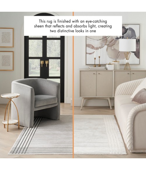 Nourison Desire Area Rug DSR01 Grey Silver