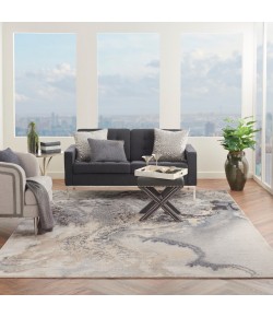 Nourison Maxell - Mae08 Grey Area Rug 7 ft. X 10 ft. Rectangle