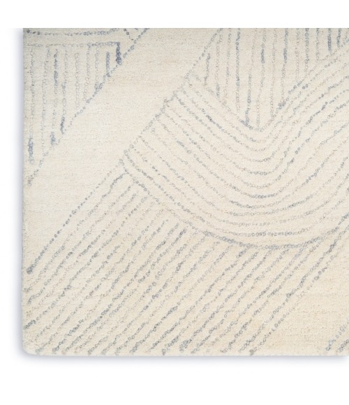 DKNY Pure Patterns Ivory Grey PRN01 9 ft. X 12 ft. Rect. Rug