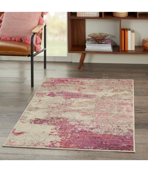 Nourison Celestial Area Rug CES02-Ivory/Pink