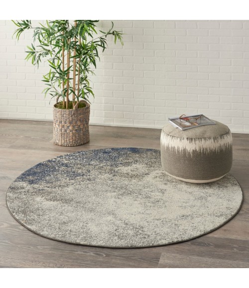 Nourison Passion Round Area Rug PSN10-Charcoal/Ivory