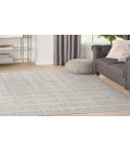 Nourison Serenity Home Light Grey SRH05 3 ft. 11 in. X 5 ft. 11 in. Rectangle Rug