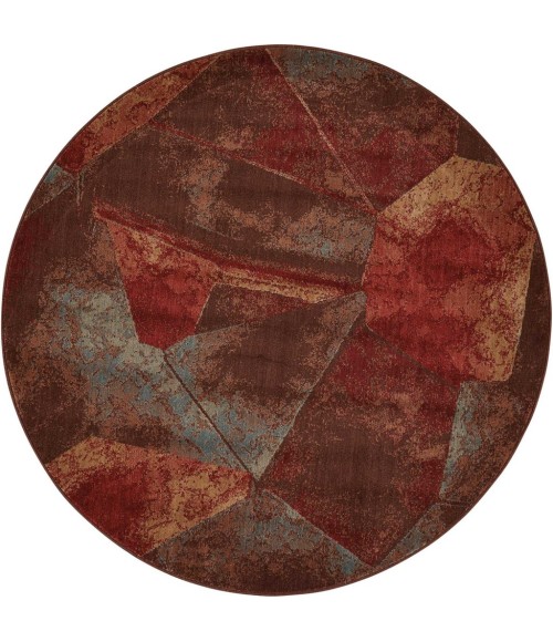 Nourison SOMERSET Area Rug Nourison Somerset Round Area Rug ST77-Multicolor