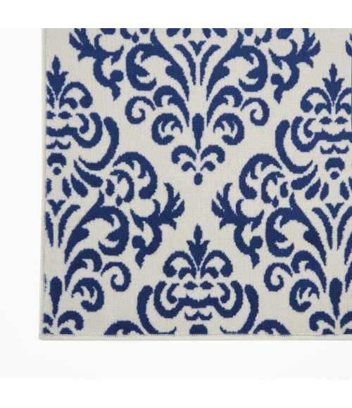 Nourison Grafix Area Rug GRF06-White/Blue