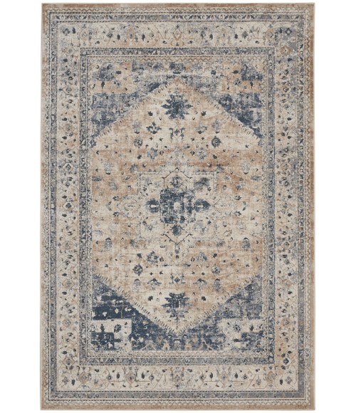 kathy ireland Home Malta Area Rug MAI02-Beige/Blue