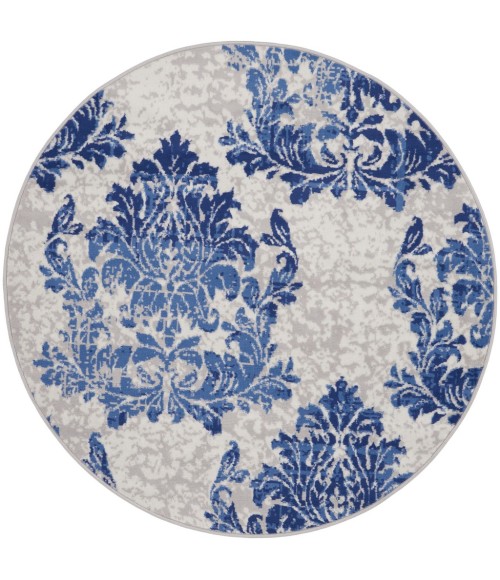 Nourison Whimsicle Area Rug WHS11-Ivory Navy