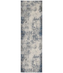 Nourison Grand Expressions - Gne03 Ivory Grey Blue Area Rug 2 ft. 2 in. X 7 ft. 6 in. Runner