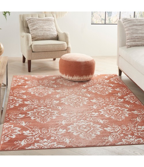 Nourison Elation Area Rug ETN03-Brick Ivory