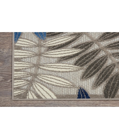 Nourison Aloha Grey Blue Rug ALH18 9 ft. X 12 ft. Rectangle - Rugs Town Nourison Aloha Grey Blue ALH18 9 ft. X 12 ft. Rectangle Rug