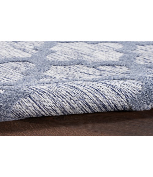 Nourison Easy Care Denim Blue NES01 2 ft. X 6 ft. Rectangle Rug