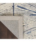Nourison Vail White Blue VAI01 3 ft. 9 in. X 5 ft. 9 in. Rect. Rug