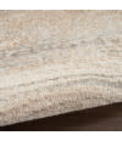 Inspire Me! Home Décor Brushstrokes Area Rug BSK03 Cream Grey