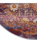 Nourison VINTAGE KASHAN Area Rug Nourison Vintage Kashan Round Area Rug VKA03-Red/Multicolor