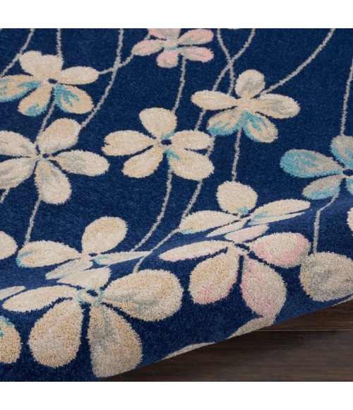 Nourison TRANQUIL Area Rug Nourison Tranquil Area Rug TRA04-Navy