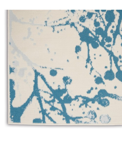 Nourison Jubilant Area Rug JUB12-Ivory/Blue