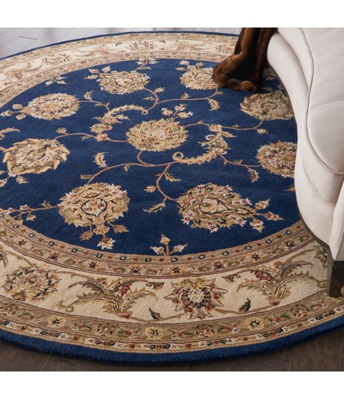 Nourison 2000 Round Area Rug 2022-Navy