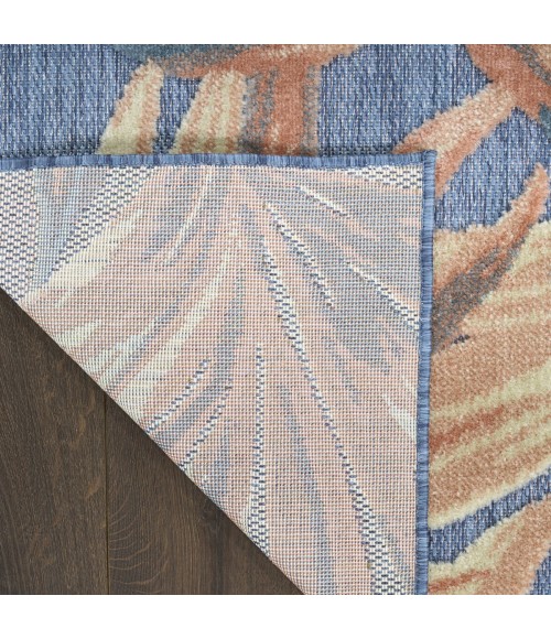 Nourison Aloha Blue Rose ALH43 9 ft. X 12 ft. Rect. Rug