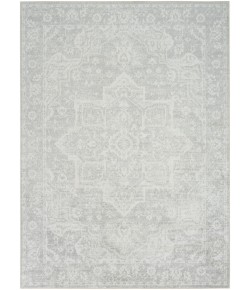 Nourison Astra Machine Washable Grey ASW12 4 ft. X 6 ft. Rect. Rug