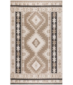 Nourison Washable Decor Beige Black WSD06 7 ft. 10 in. X 10 ft. Rectangle Rug
