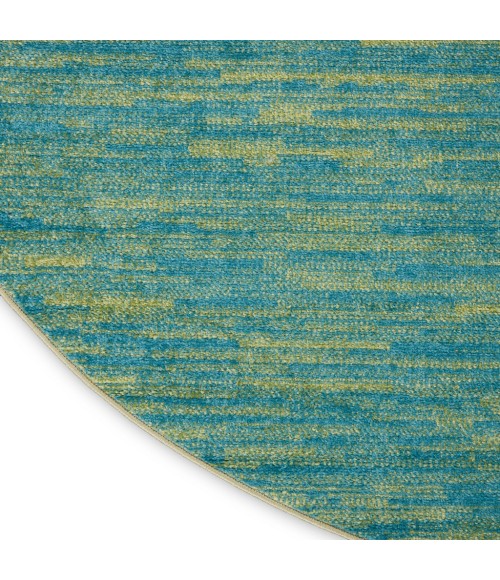 Nourison Essentials Blue Green Area Rug NRE01-Blue Green