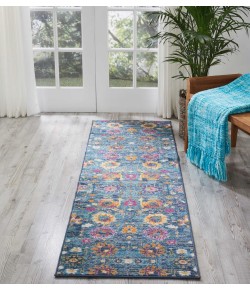Nourison Passion - Psn01 Denim Area Rug 2 ft. 2 X 7 ft. 6 Rectangle
