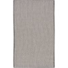 Nourison Courtyard Ivory/Charcoal COU01 2 ft. 2 in. X 10 ft. Rectangle Rug