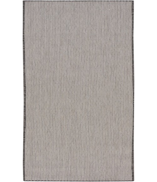 Nourison Courtyard Ivory/Charcoal COU01 2 ft. 2 in. X 10 ft. Rectangle Rug