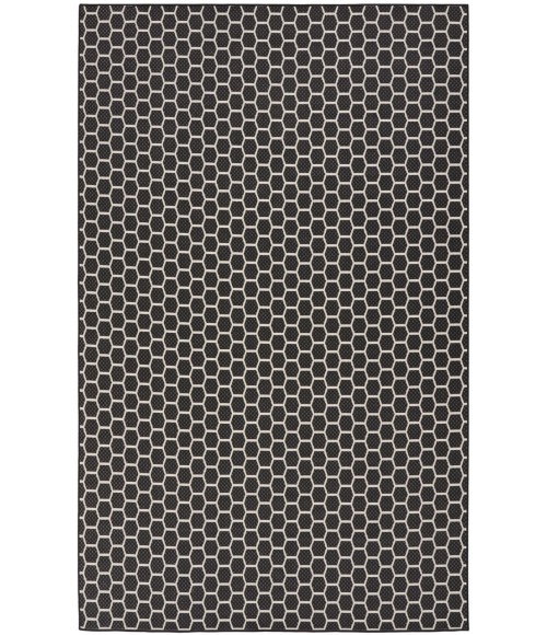 Nourison Reversible Indoor Outdoor Black Rug RVB01 9 ft. X 12 ft. Rectangle - Rugs Town Nourison Reversible Indoor Outdoor Black RVB01 9 ft. X 12 ft. Rectangle Rug