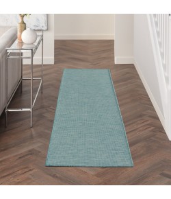 Nourison Positano - Pos01 Aqua Area Rug 2 ft. 2 X 8 ft. Rectangle