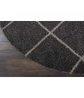 Nourison Brisbane Round Area Rug BRI03-Charcoal