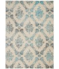 Nourison Tranquil Area Rug TRA09-Ivory/Turquoise