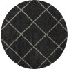 Nourison Brisbane - Bri03 Charcoal Area Rug 6 ft. 7 X ROUND