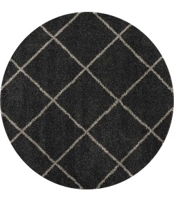 Nourison Brisbane - Bri03 Charcoal Area Rug 6 ft. 7 X ROUND