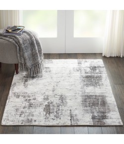 kathy ireland Home Ki37 Safari Dreams - Ki372 Ivory Grey Area Rug 3 ft. 9 X 5 ft. 9 Rectangle