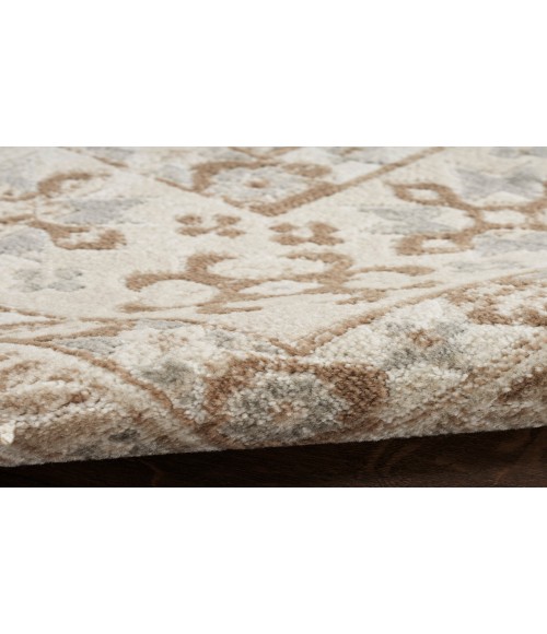 Nourison Serenity Home Ivory Mocha SRH01 3 ft. 11 in. X 5 ft. 11 in. Rectangle Rug