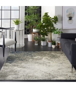 Nourison Passion - Psn10 Charcoal Ivory Area Rug 5 ft. 3 X 7 ft. 3 Rectangle
