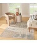 Nourison Home Washable Decor Beige Blue WSD07 6 ft. 7 in. X 9 ft. Rectangle Rug